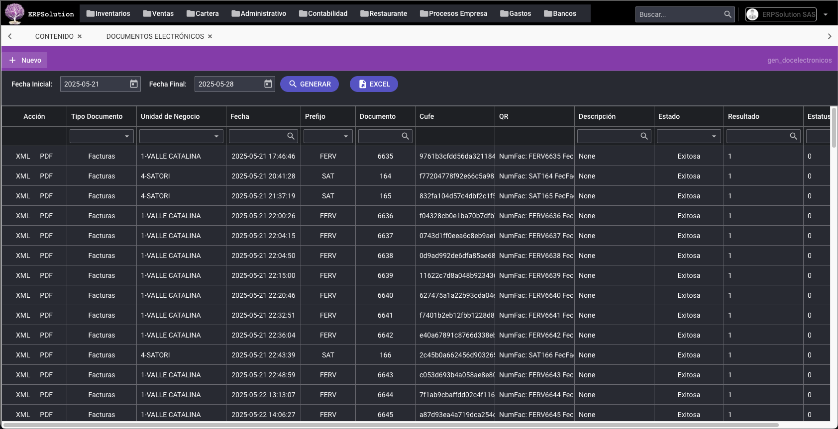 ERPSolution Documentos Electrónicos