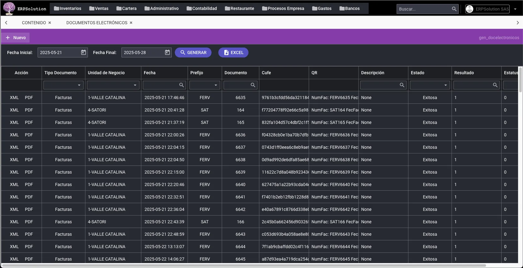 ERPSolution Documentos Electrónicos